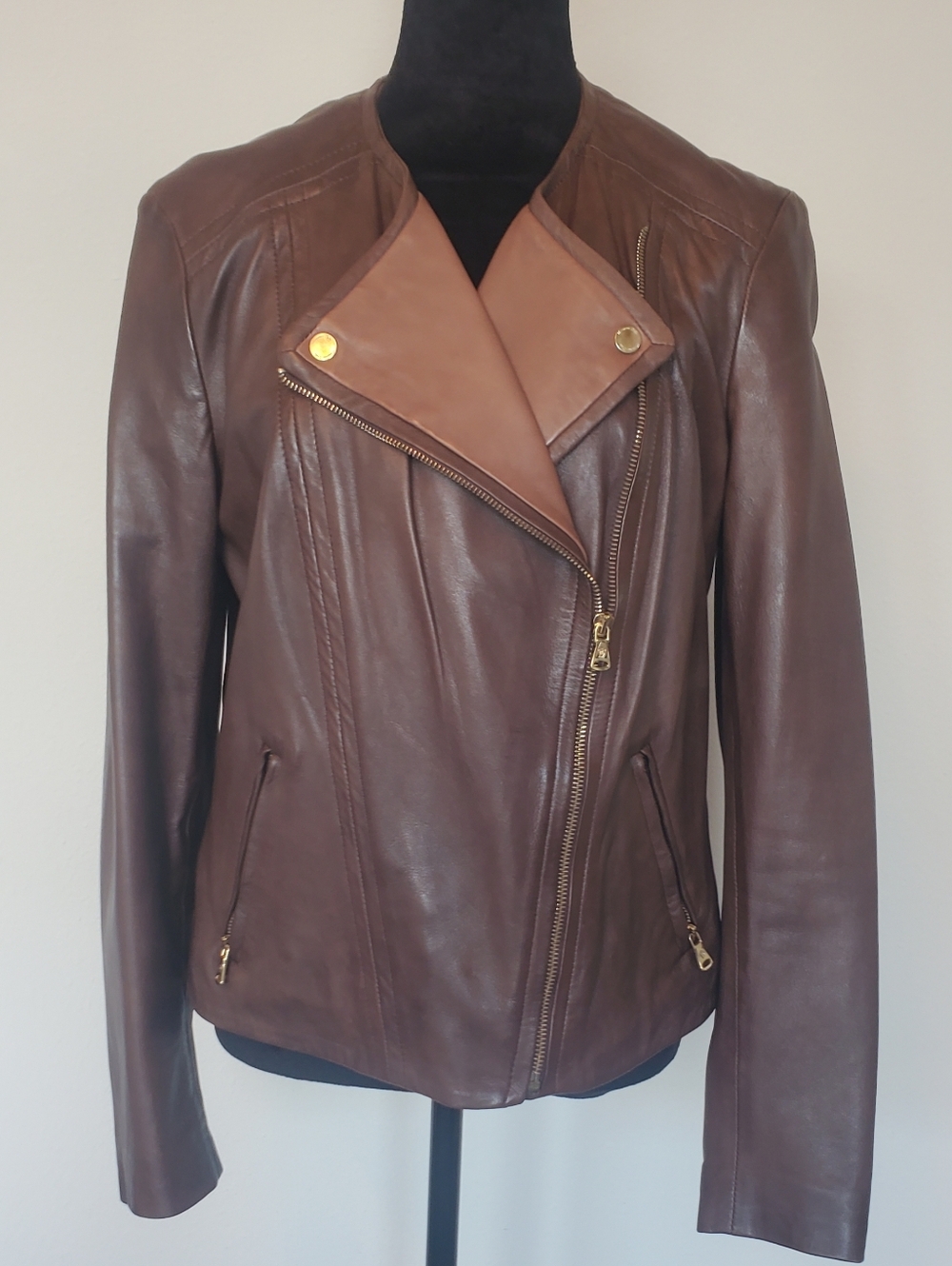 Massimo Duti Leather Jacket - XL - Fits More Like M/L.